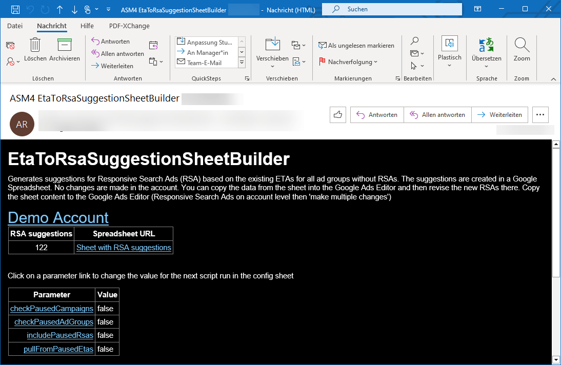 Google Ads Script ETA to RSA Suggestion Sheet Builder<nw>E-Mail</nw>